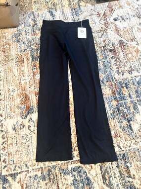 Bubblelime Black Medium Women's Pocket Yoga Straight Leg Pants